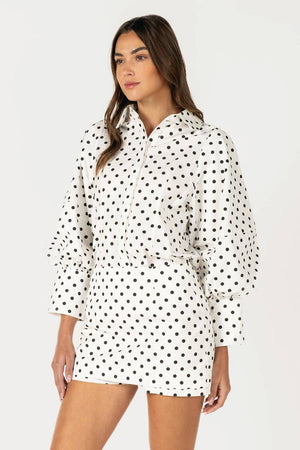 Polka Dot Mini Skort