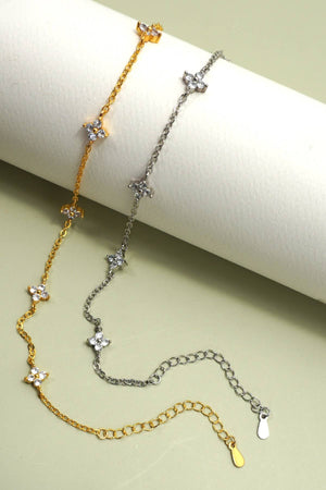 18K STAINLESS STEEL TARNISH FREE FLOWER  BRACELET | 40B5213