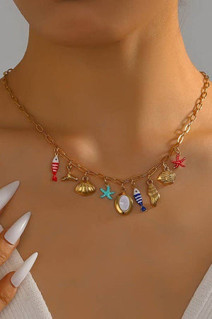 18K STAINLESS STEEL TARNISH FREE FISH NECKLACE