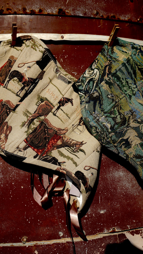 Embroidered Horse Corset