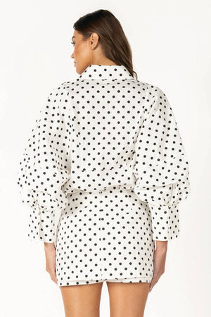 Polka Dot Mini Skort