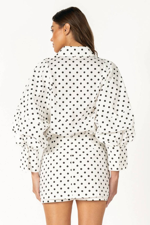 Polka Dot Mini Skort
