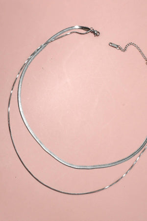 STAINLESS STEEL TARNISH FREE  MULTI LAYER NECKLACE