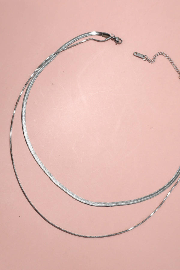 STAINLESS STEEL TARNISH FREE  MULTI LAYER NECKLACE