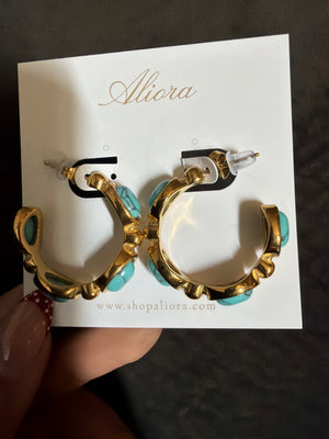 Blue marble hoops