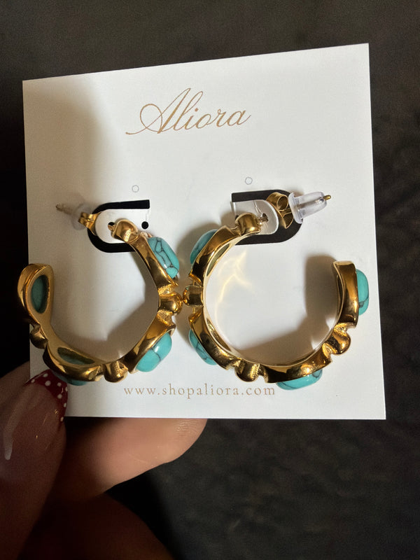 Blue marble hoops