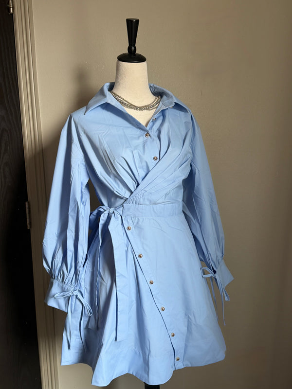 Chambray button down dress