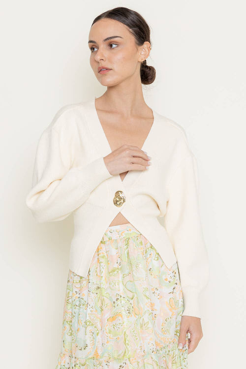 GOLD BUTTON CARDIGAN