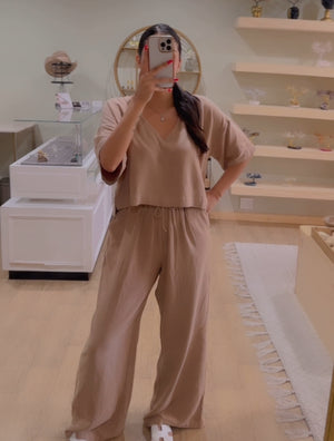 Oat pant set