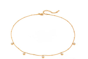 Dainty stone necklace