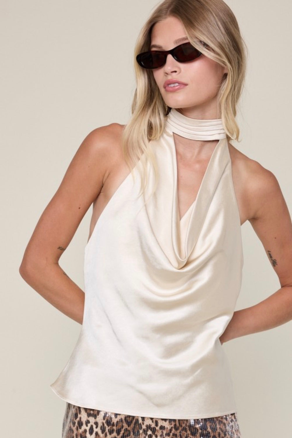 Luxe satin top