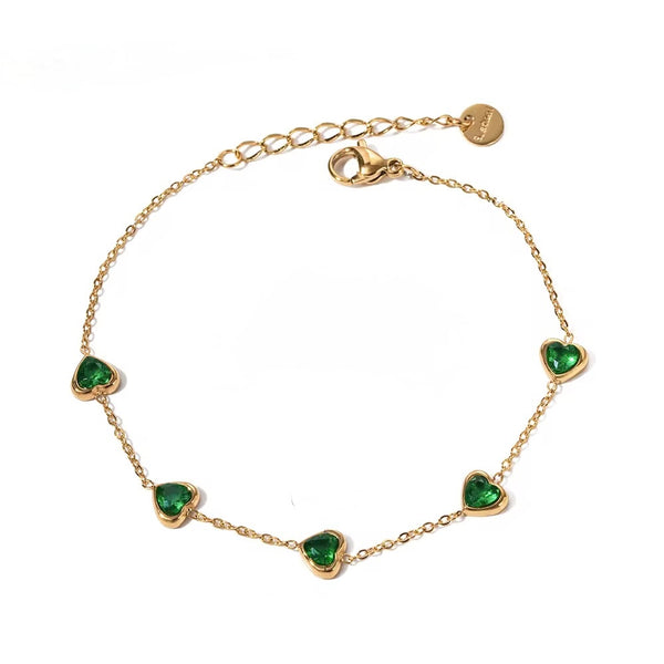 Emerald hearts