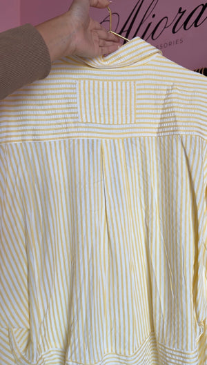 Butter striped button down