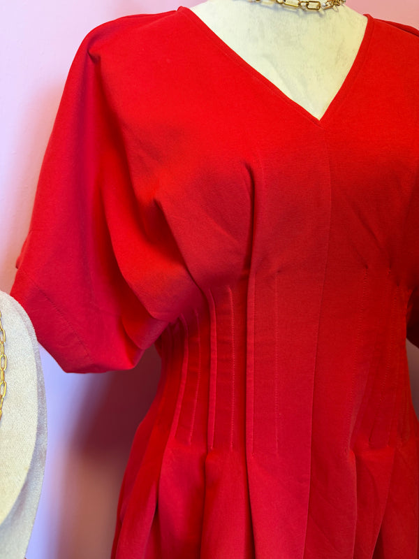 Cherry red dress