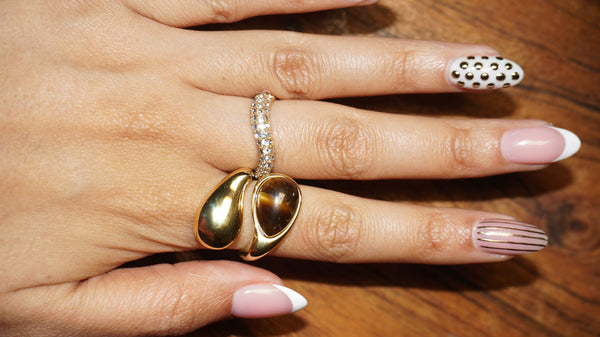 Jane tiger eye ring
