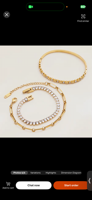 Marquis style bracelet