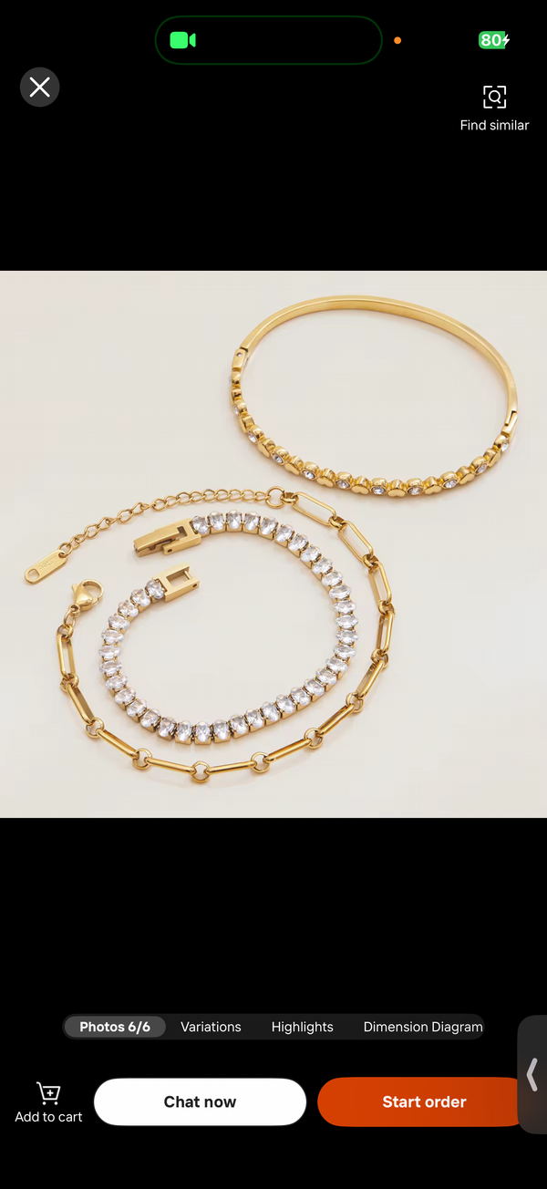 Marquis style bracelet