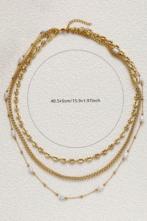 18k layered necklace