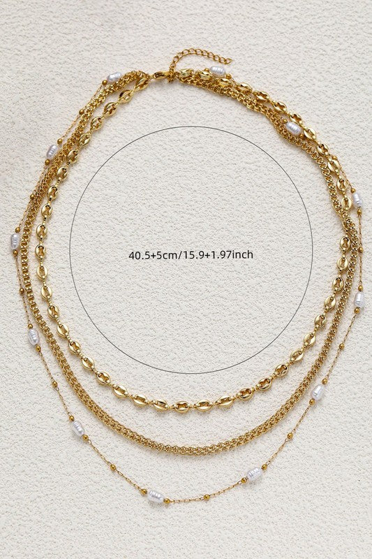 18k layered necklace