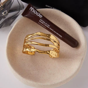 Gold cuff bangle