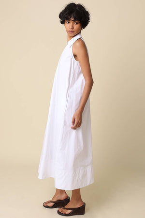 Bella Collared A-Line Maxi Dress