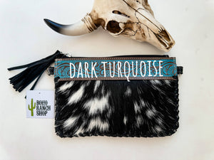 Western Mini Mobile Cowhide Tooled Leather Crossbody