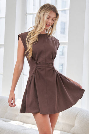 Brown Stella Mini-Dress