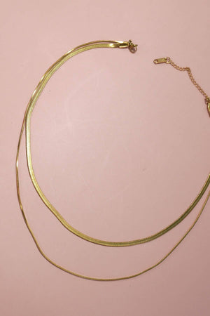 STAINLESS STEEL TARNISH FREE  MULTI LAYER NECKLACE