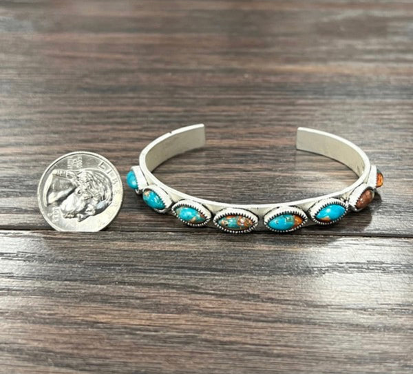 Navajo gemstone cuff