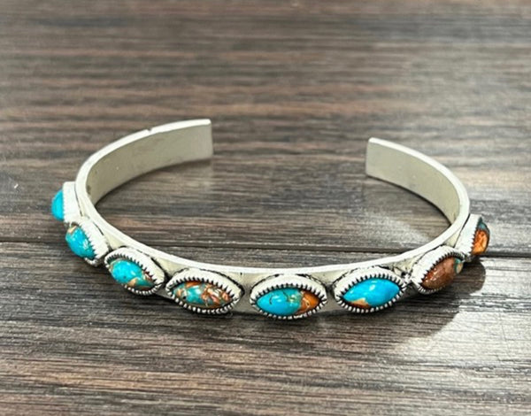 Navajo gemstone cuff