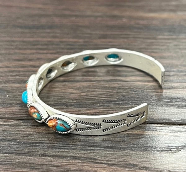 Navajo gemstone cuff