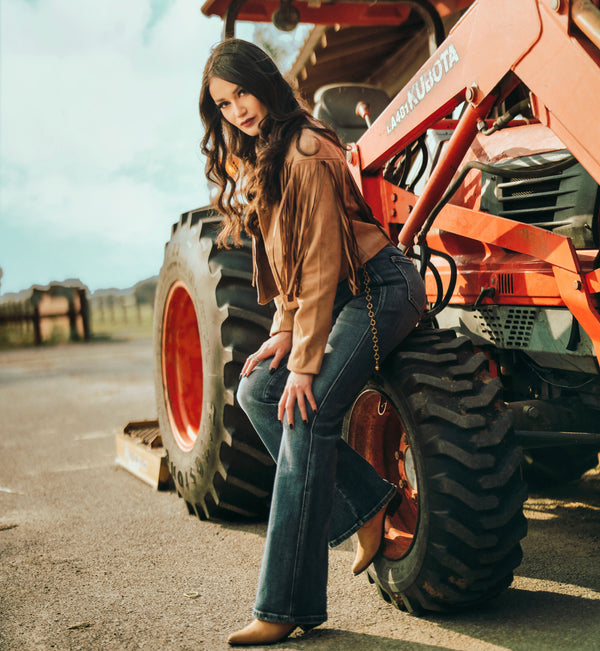 Lucy high rise flare jeans